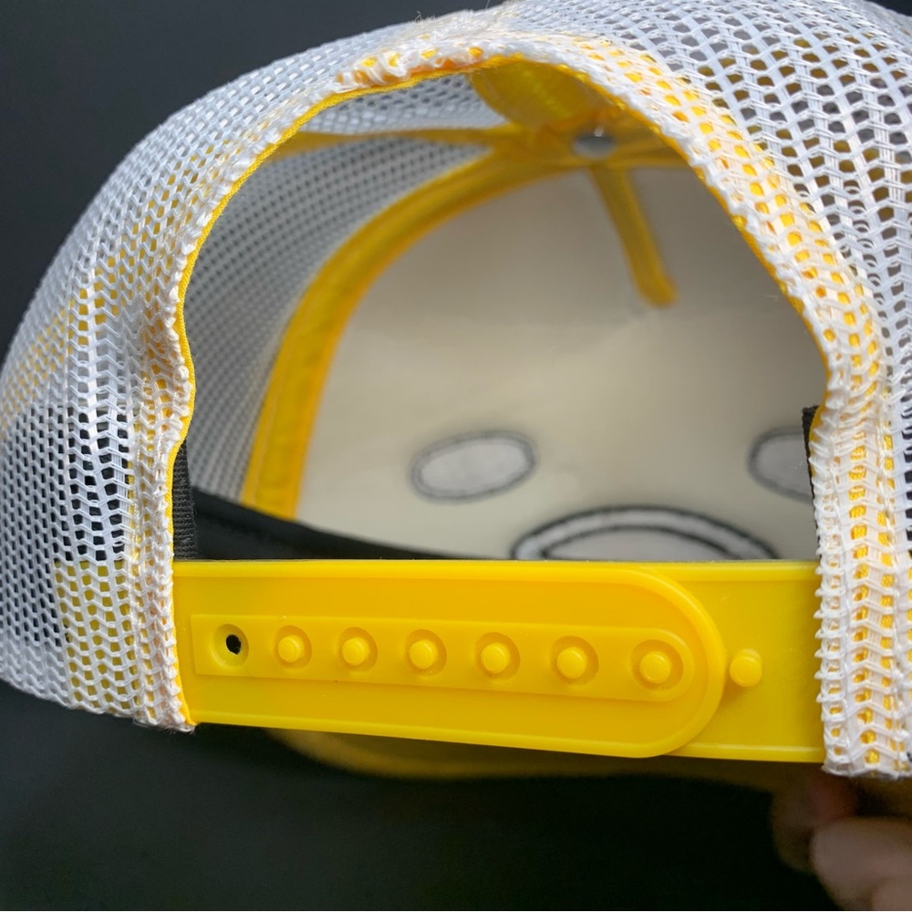Gudetama Big Face Lazy Egg Trucker Hat Spencer's High Crown Snapback Cap - Picture 8 of 9